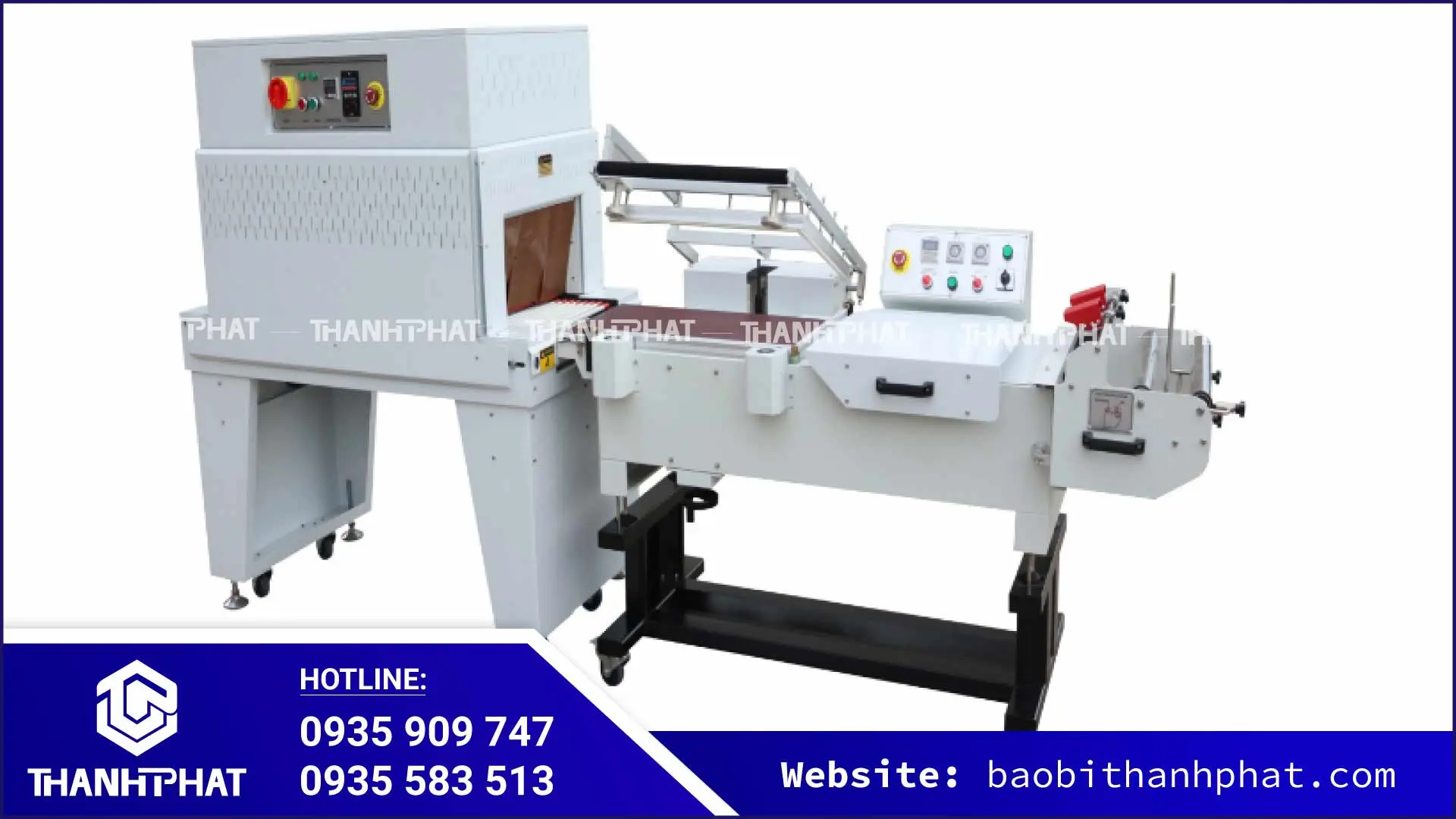 Máy bọc màng co nhiệt bán tự động