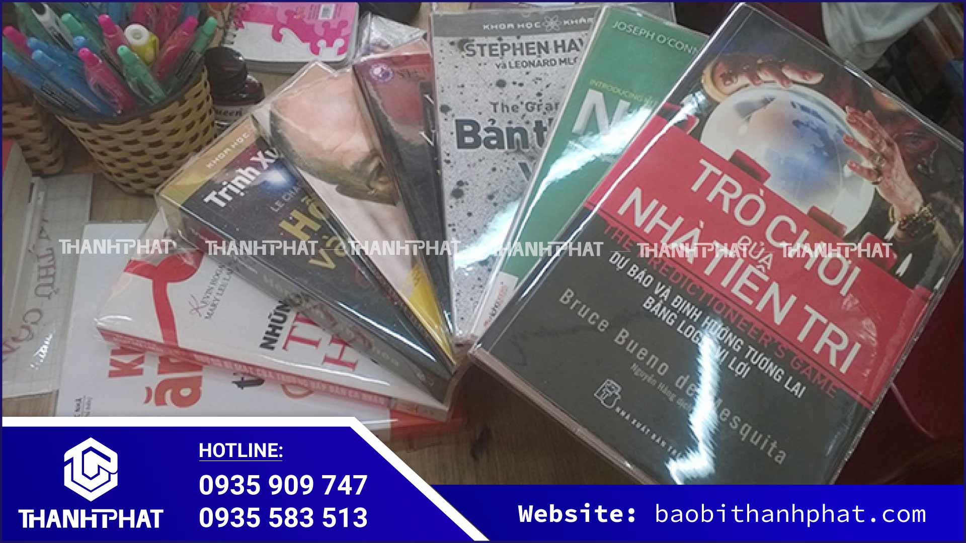 màng co bọc sách