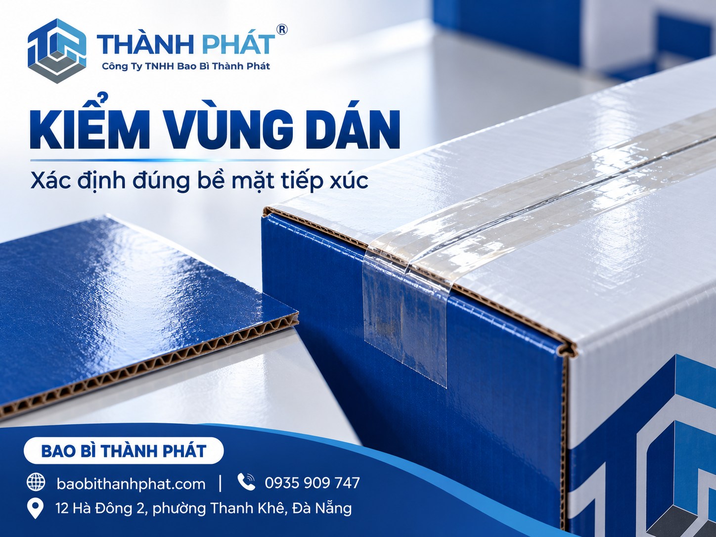 Đoạn băng trong trên đường ghép nắp carton cán phủ