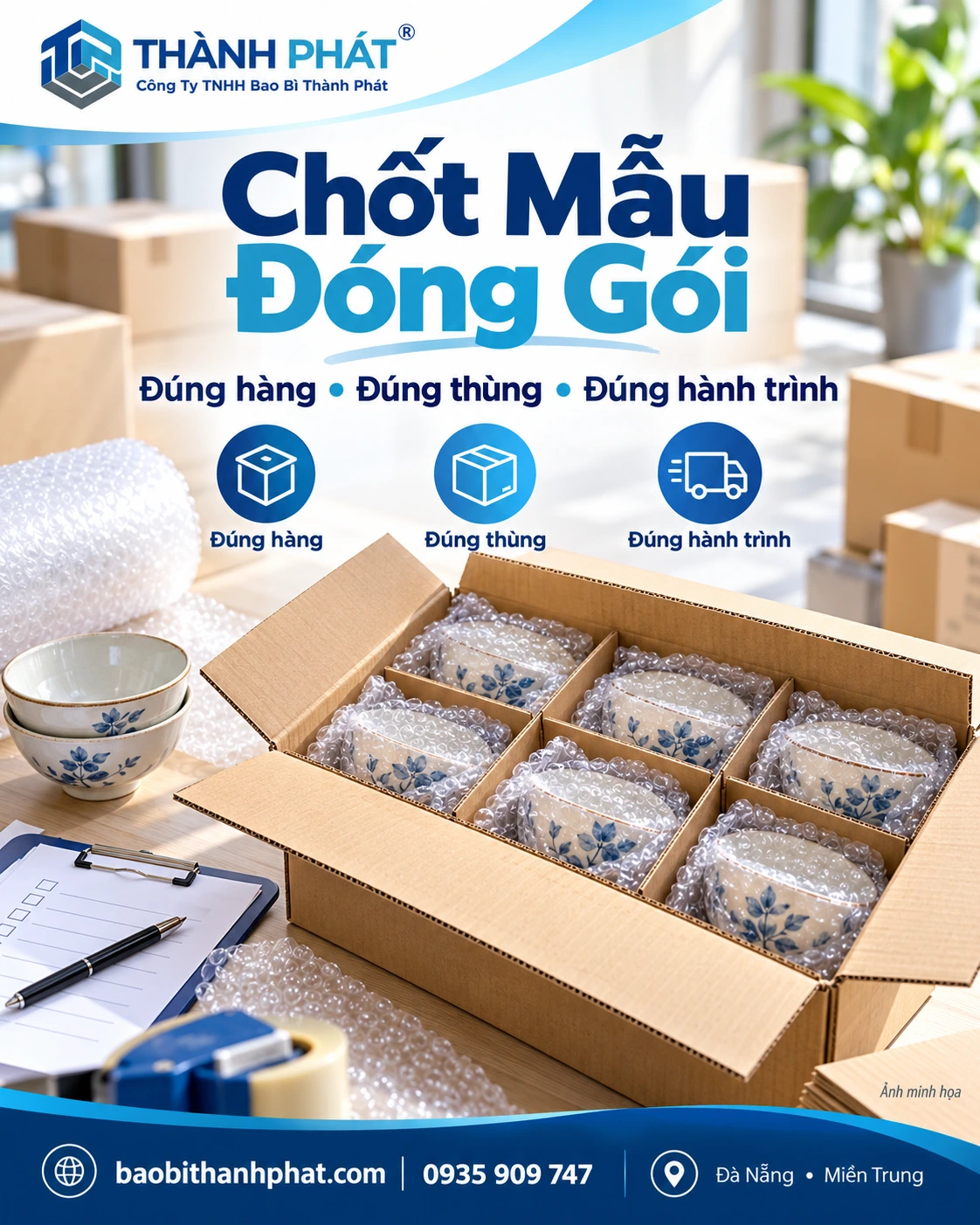 Chuẩn bị phiếu hỏi mẫu xốp hơi tại Đà Nẵng