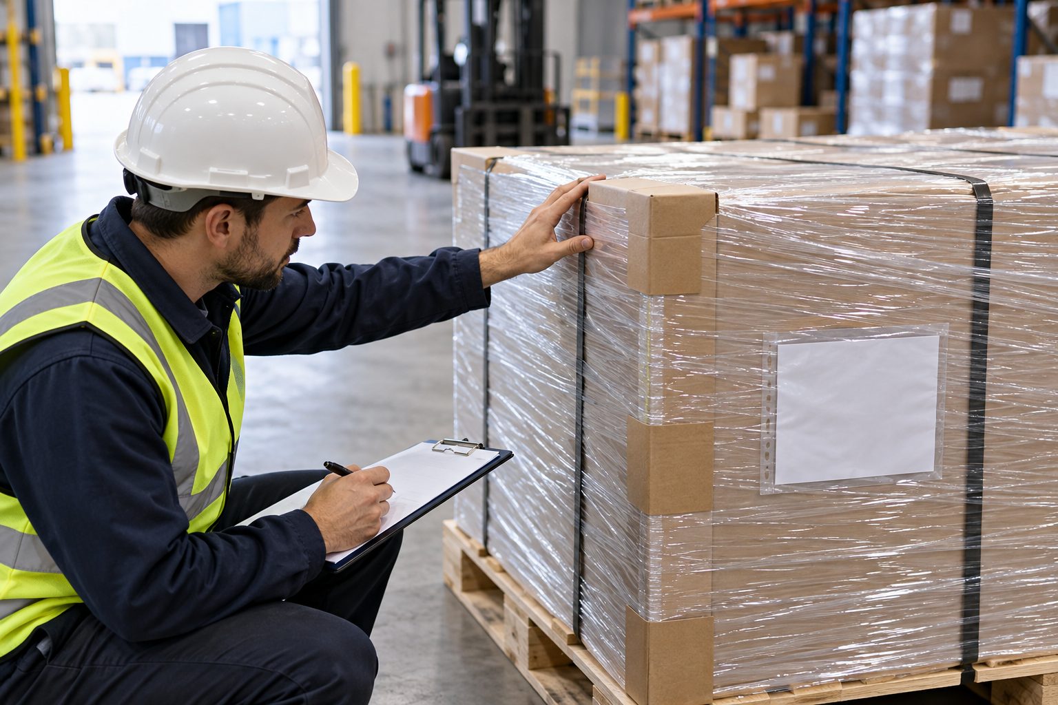 Kiểm tra màng, nẹp góc và tình trạng kiện khi nhận hàng