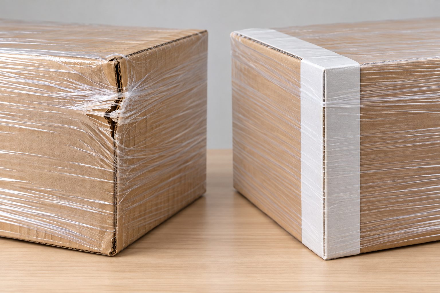 So sánh kiện góc sắc trước và sau khi bổ sung lớp bảo vệ