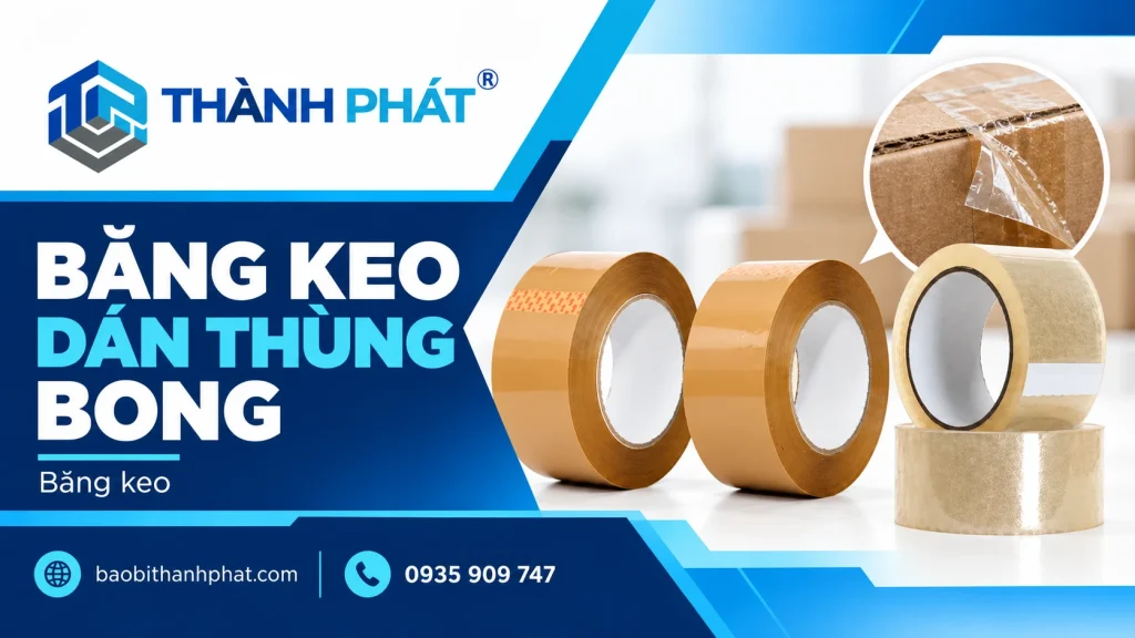 Băng keo dán thùng bị bong: kiểm tra carton, bề mặt và thao tác — Bao Bì Thành Phát