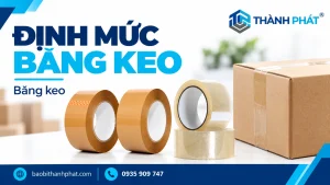 Cách tính định mức băng keo cho một thùng carton — Bao Bì Thành Phát