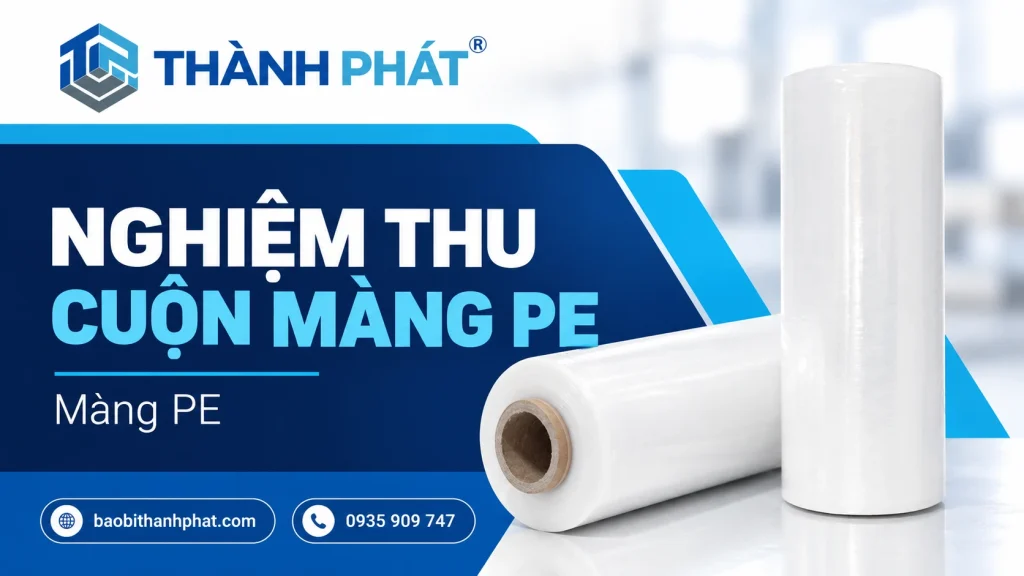 Nghiệm thu cuộn màng PE: phân biệt khối lượng màng và lõi — Bao Bì Thành Phát